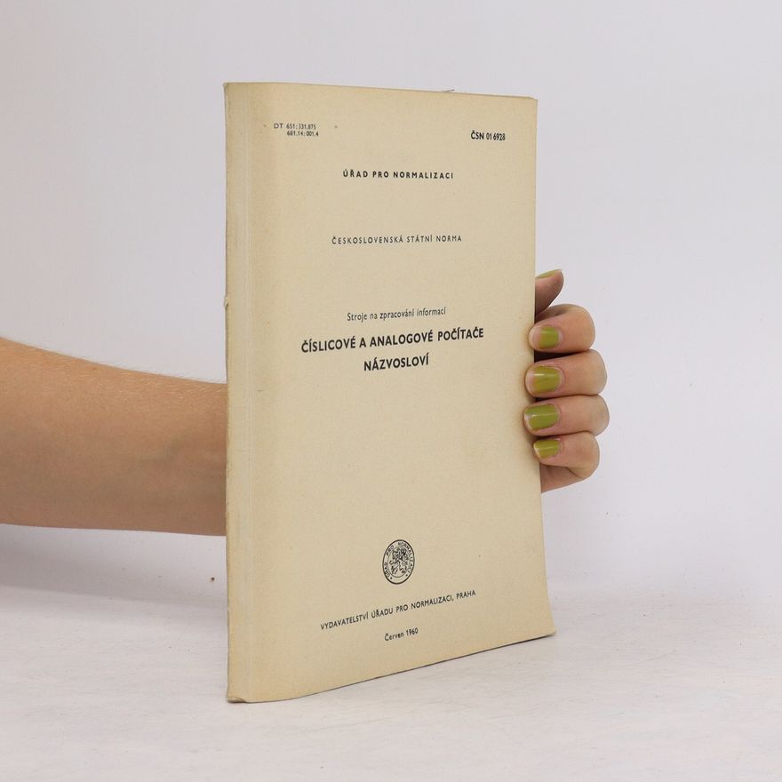 Kolektiv autorů Číslicové a analogové počítače. Názvosloví