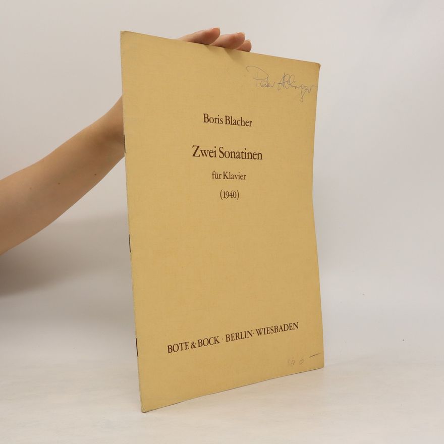 Boris Blacher Zwei Sonatinen für Klavier (1940)