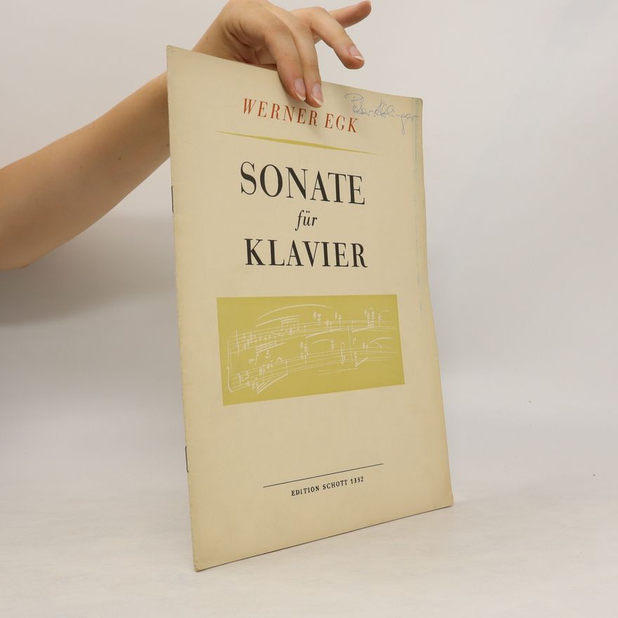 Werner Egk Sonate für Klavier
