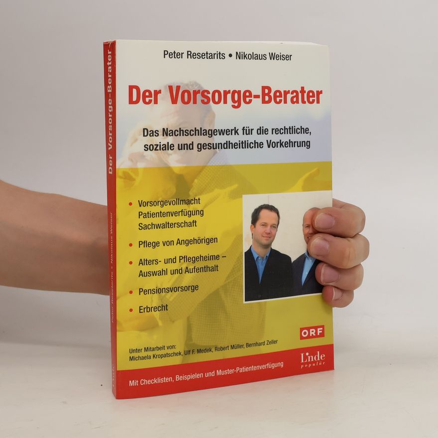 Peter Resetarits Der Vorsorge-Berater