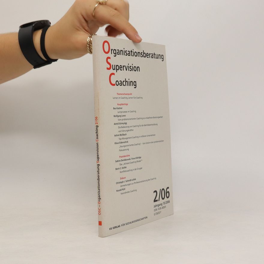 Various authors Organisationsberatung Supervision Coaching 2/06