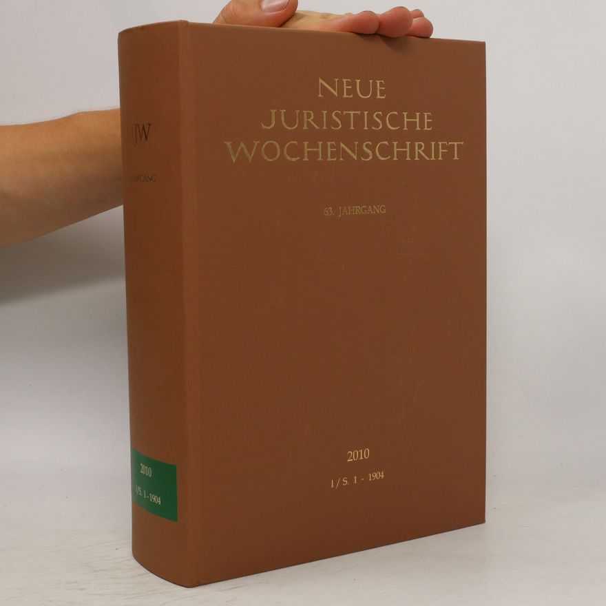 Autorenkollektiv Neue Juristische Wochenschrift 2010. I/S. 1-1904