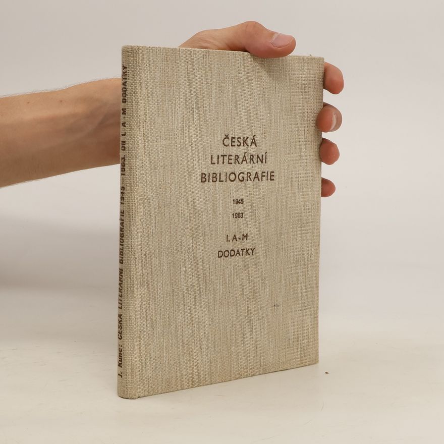 Jaroslav Kunc Česká literární bibliografie A-M