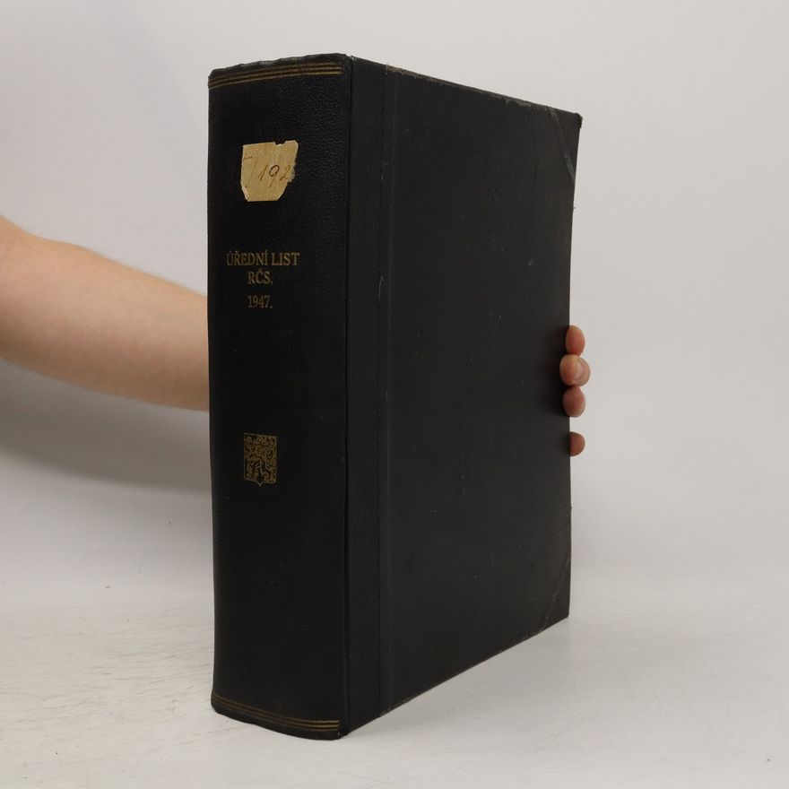 Kolektiv autorů Úřední list RČS 1947