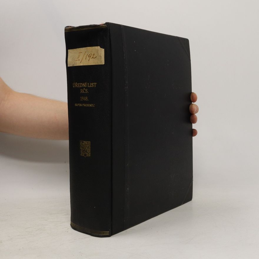 Kolektiv autorů Úřední list RČS 1948. Srpen - prosinec