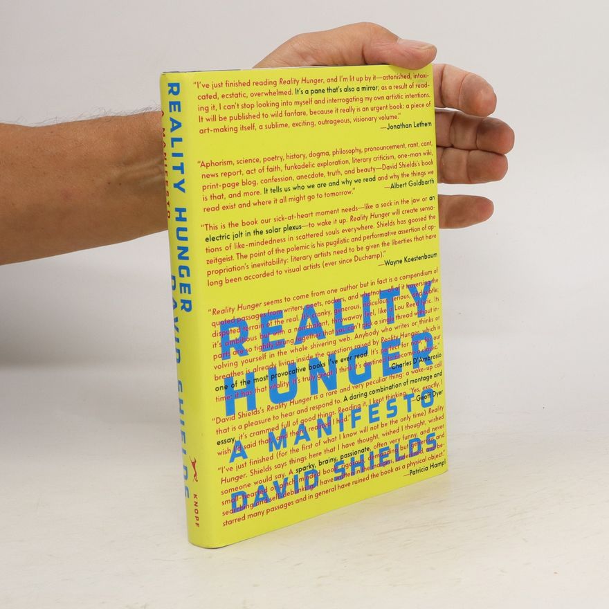 David Shields Reality Hunger