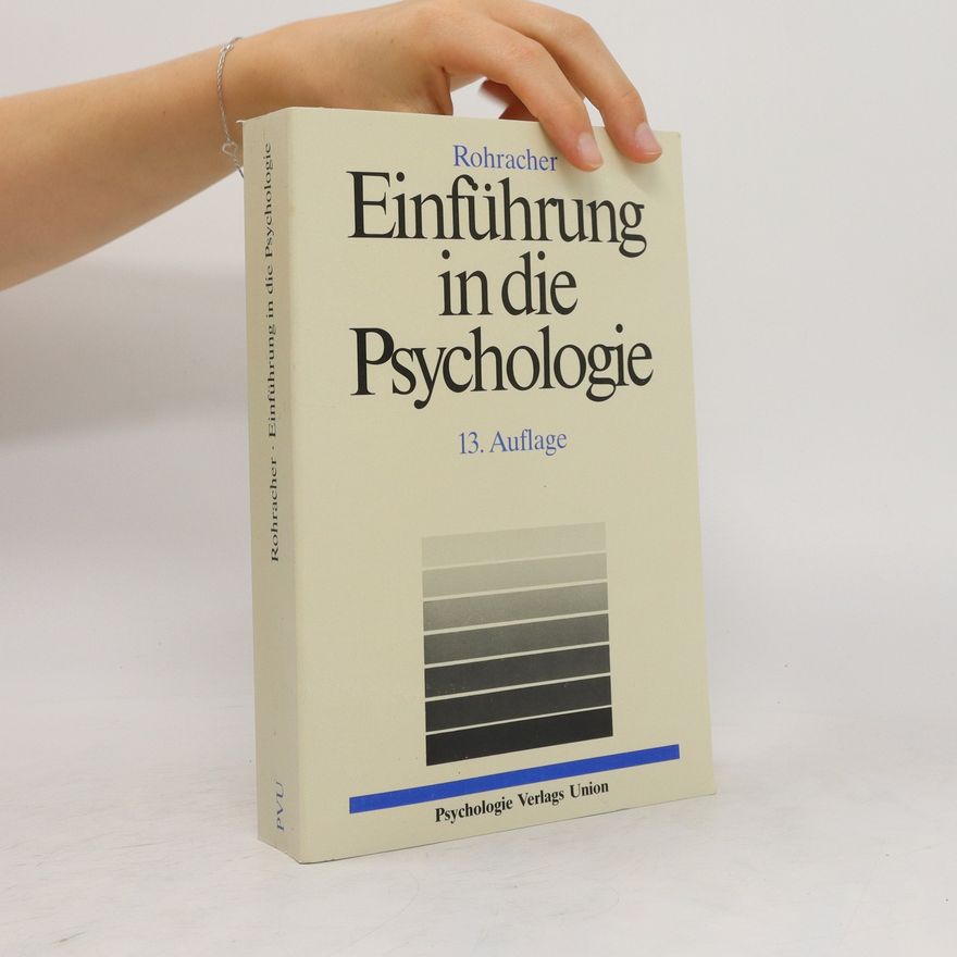 Hubert Rohracher Einführung in die Psychologie