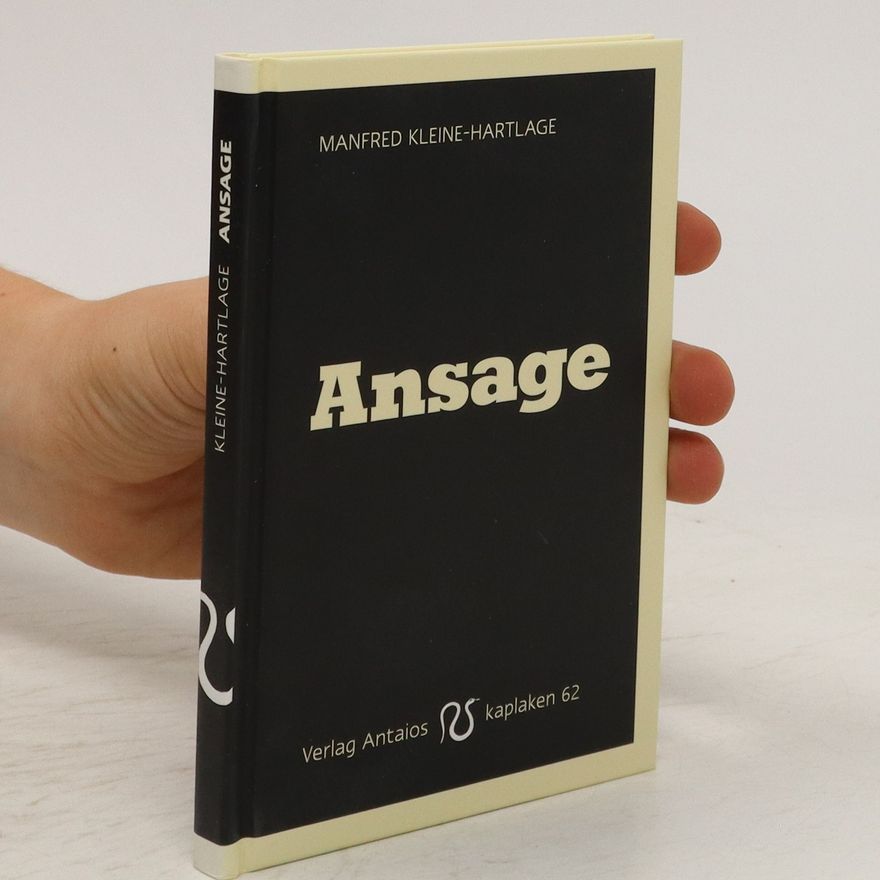 Manfred Kleine-Hartlage Ansage