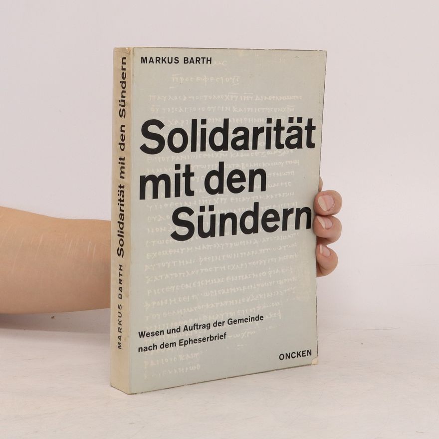 Markus Barth Solidarität mit den Sündern
