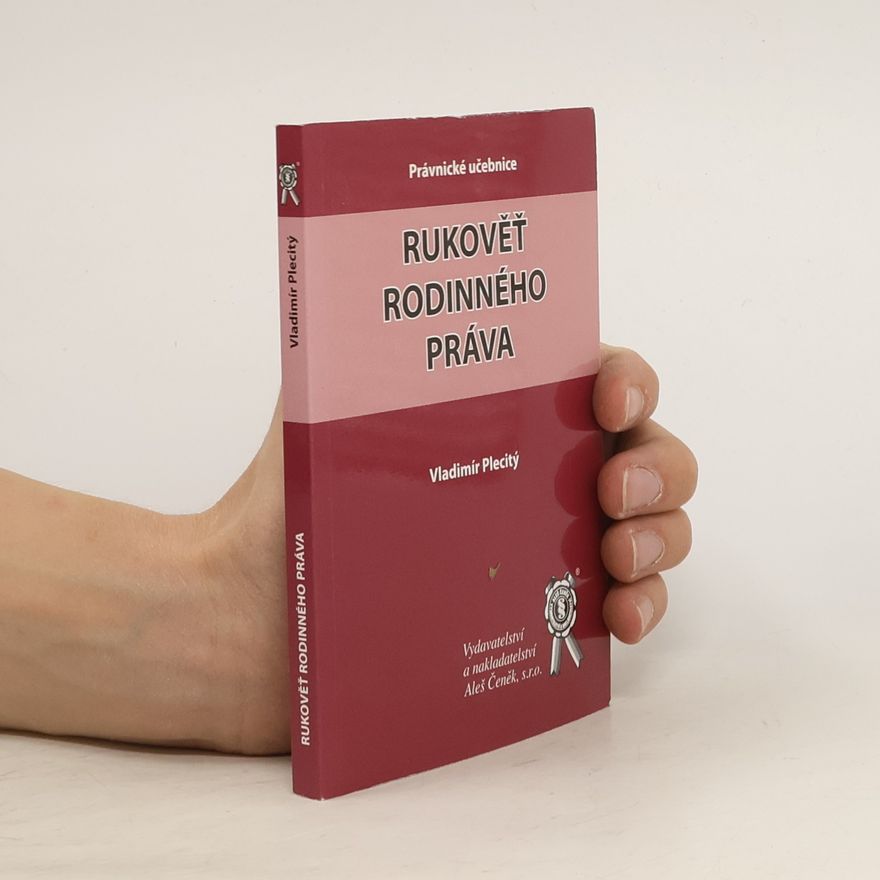 Vladimír Plecitý Rukověť rodinného práva