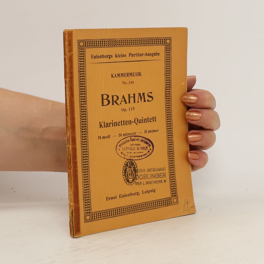 Johaness Brahms Brahms Klarinetten-Quintett