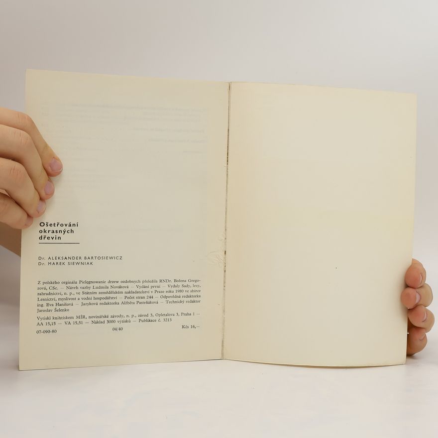 Alexander Bartosiewicz Ošetřování okrasných dřevin