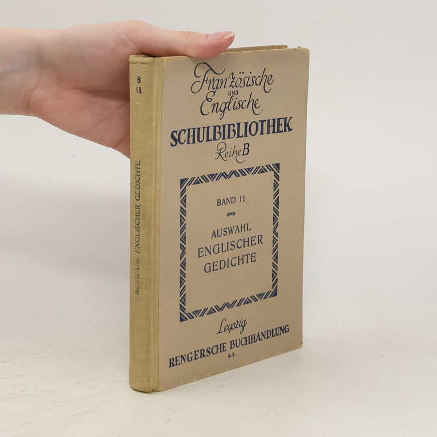 Emil Hausknecht Auswahl englischer Gedichte. Für den Schulgebrauch