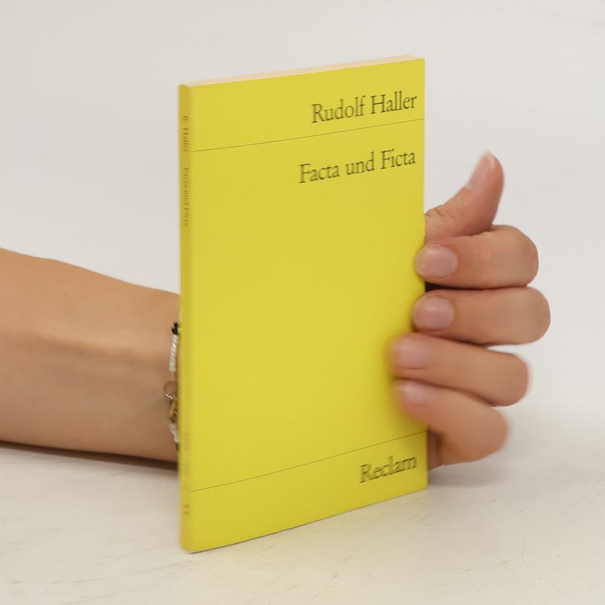 Rudolf Haller Facta und Ficta