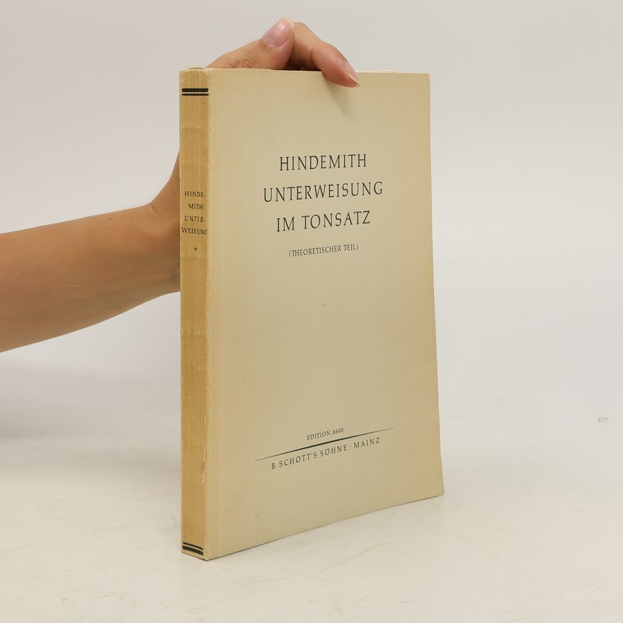 Paul Hindemith Unterweisung im Tonsatz