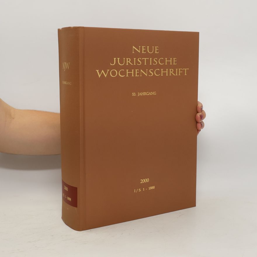 Kolektiv autorů Neue Juristische Wochenschrift 2000. I/S. 1 - 1888
