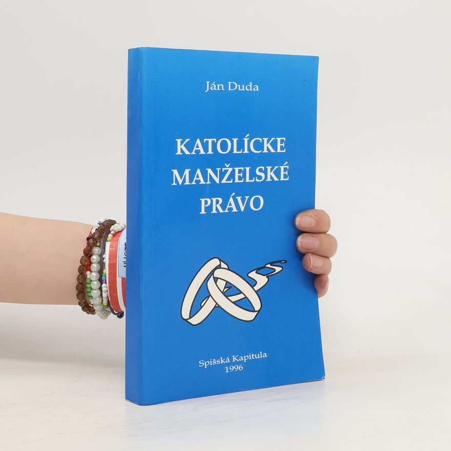 Ján Duda Katolícke manželské právo
