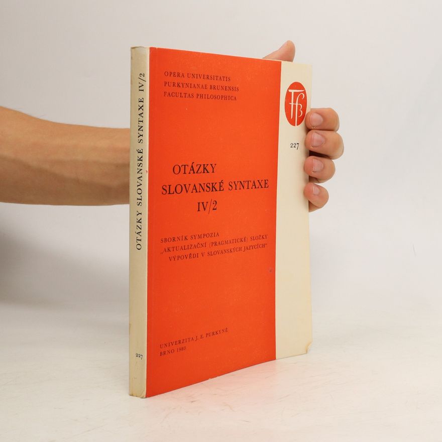 Kolektiv autorů Otázky slovanské syntaxe IV/2
