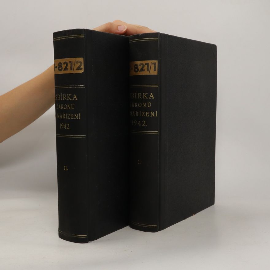 Kolektiv autorů Sbírka zákonů nařízení 1-2 1942