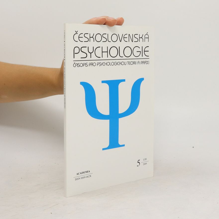 Various authors Československá psychologie 5/2009