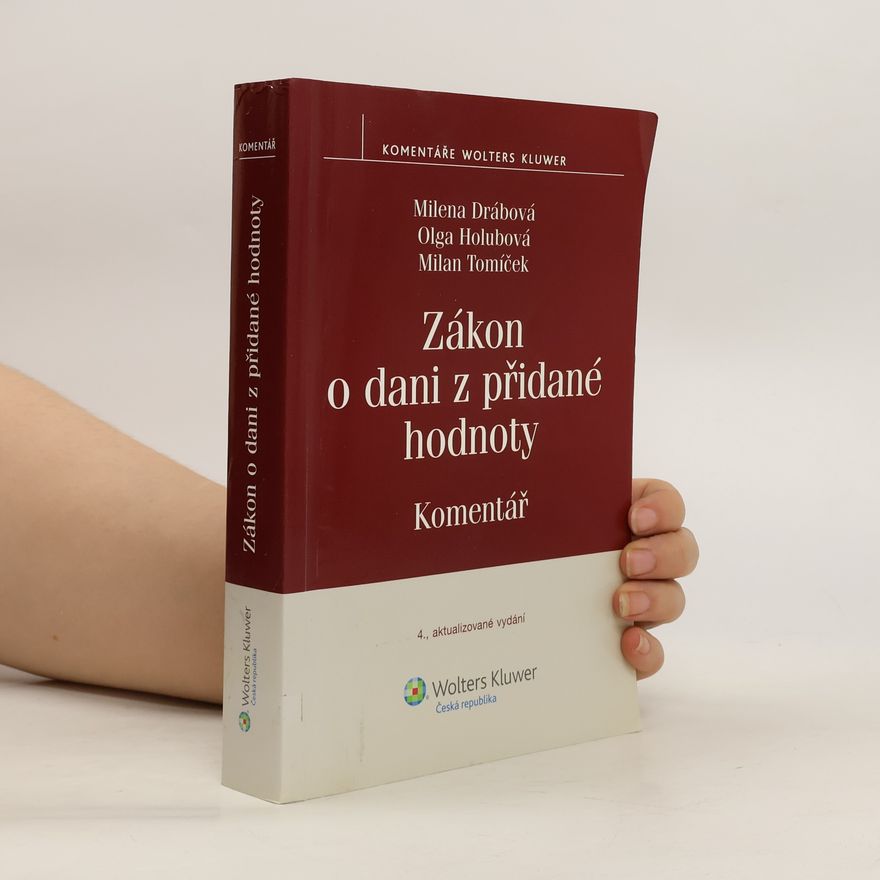 Milan Tomíček Zákon o dani z přidané hodnoty : komentář