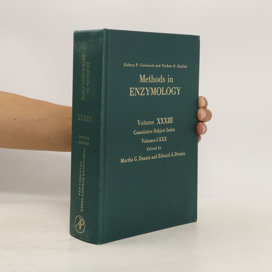 Kolektiv autorů Methods in enzymology : cumulative subject index, XXXIII