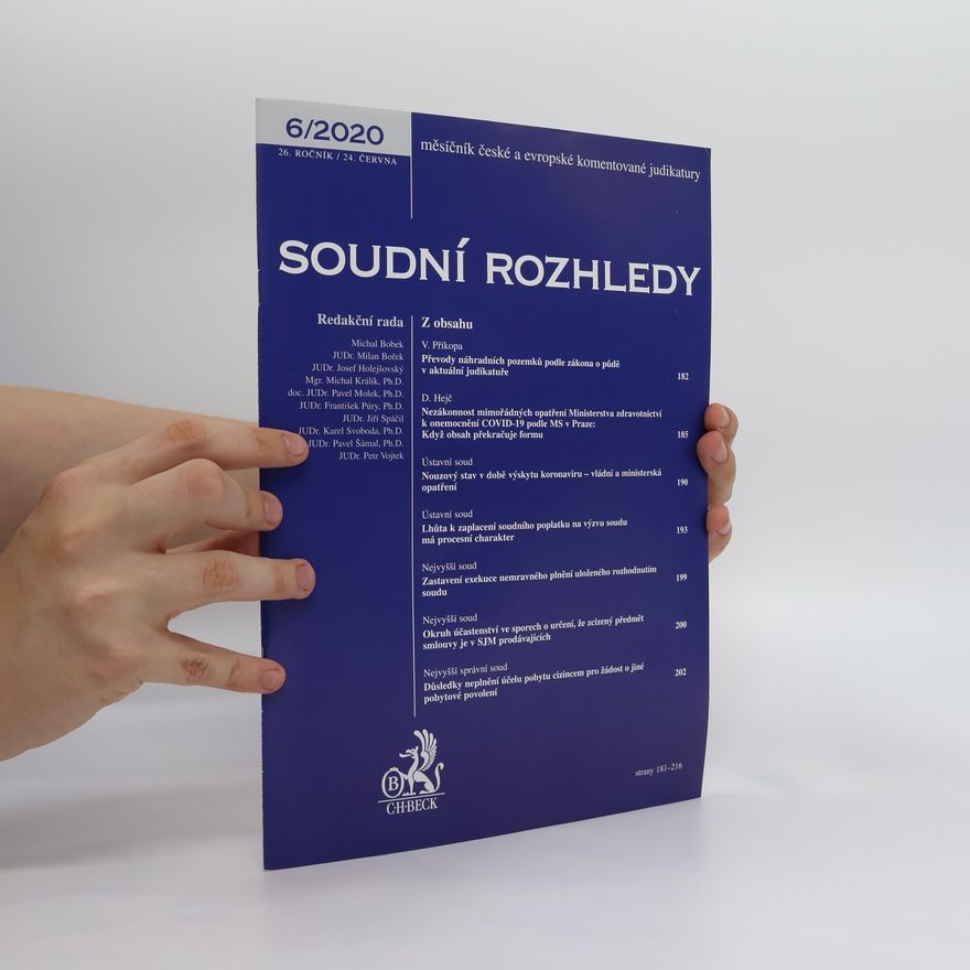 Kolektiv autorů Soudní rozhledy 6/2020