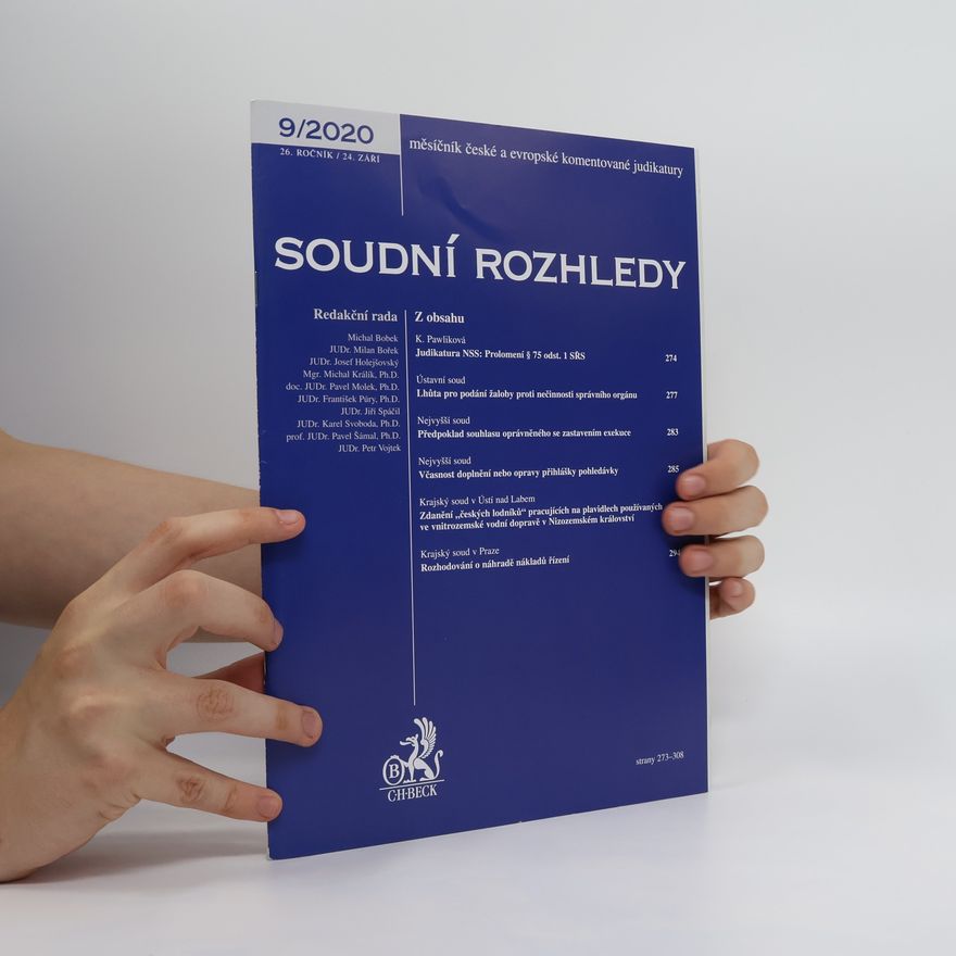 Kolektiv autorů Soudní rozhledy 9/2020