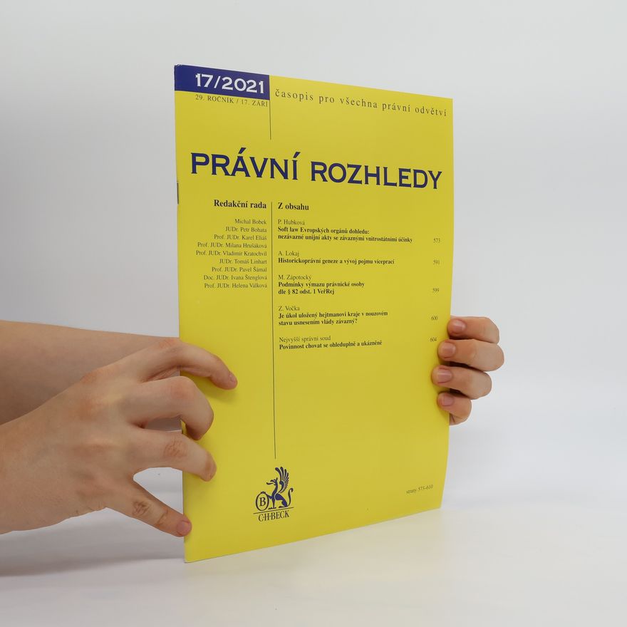 Kolektiv autorů Právní rozhledy 17/2021
