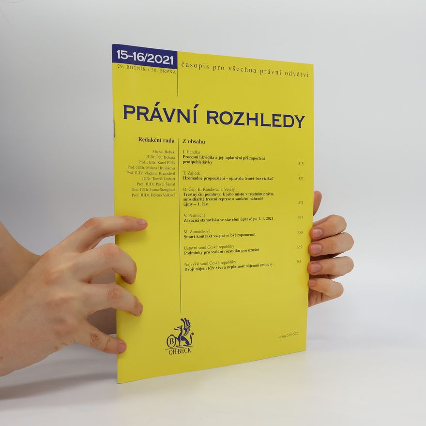 Kolektiv autorů Právní rozhledy 15-16/2021