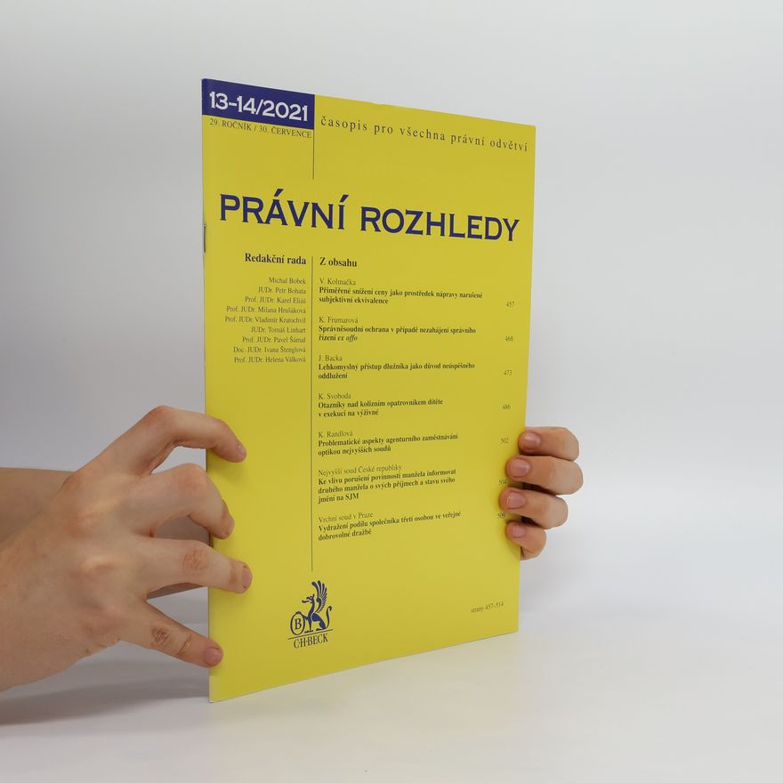 Kolektiv autorů Právní rozhledy 13-14/2021