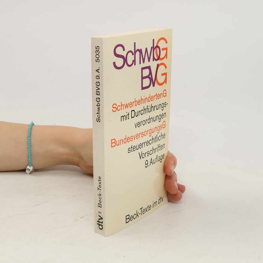 Kolektiv autorů Schwerbehindertengesetz