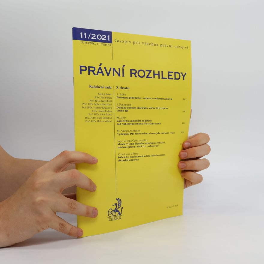 Kolektiv autorů Právní rozhledy 11/2021