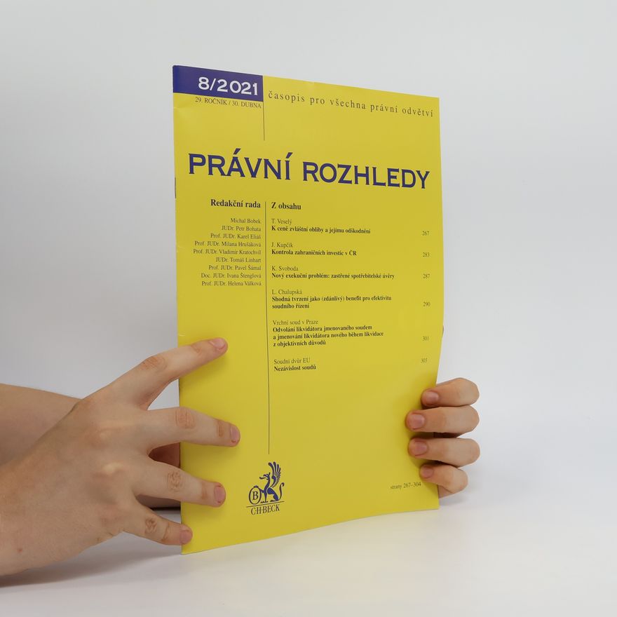 Kolektiv autorů Právní rozhledy 8/2021