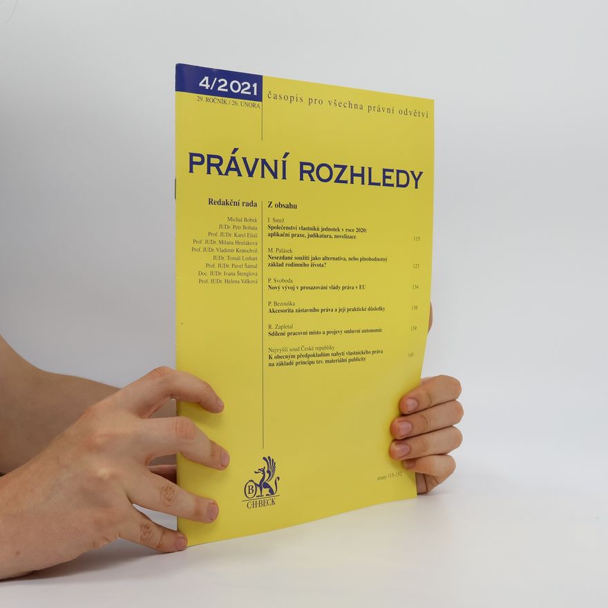 Kolektiv autorů Právní rozhledy 4/2021
