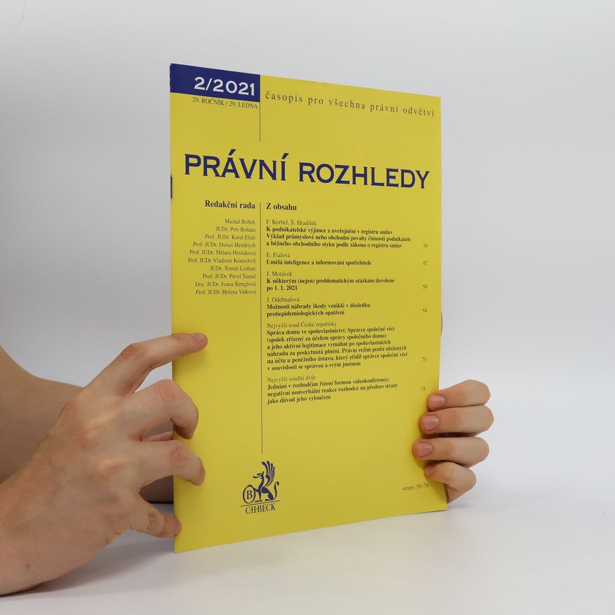 Kolektiv autorů Právní rozhledy, 2/2021