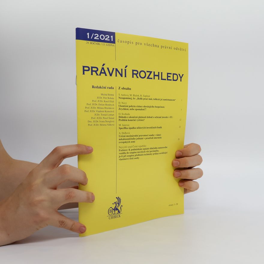 Kolektiv autorů Právní rozhledy 1/2021