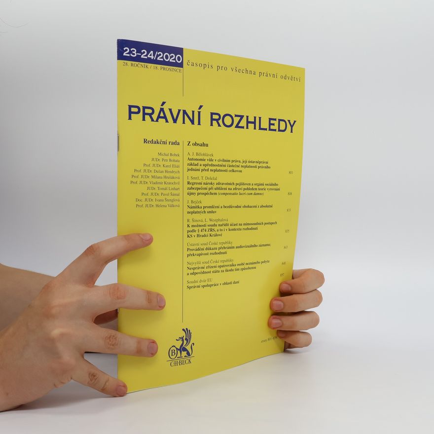 Kolektiv autorů Právní rozhledy 23-24/2020