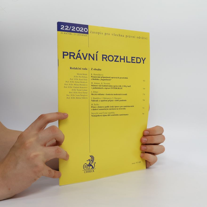 Kolektiv autorů Právní rozhledy 22/2020