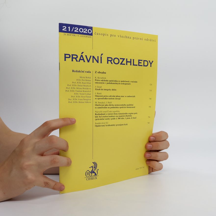 Kolektiv autorů Právní rozhledy 21/2020