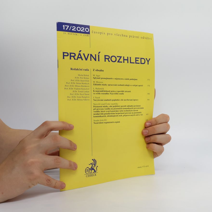 Kolektiv autorů Právní rozhledy, 17/2020
