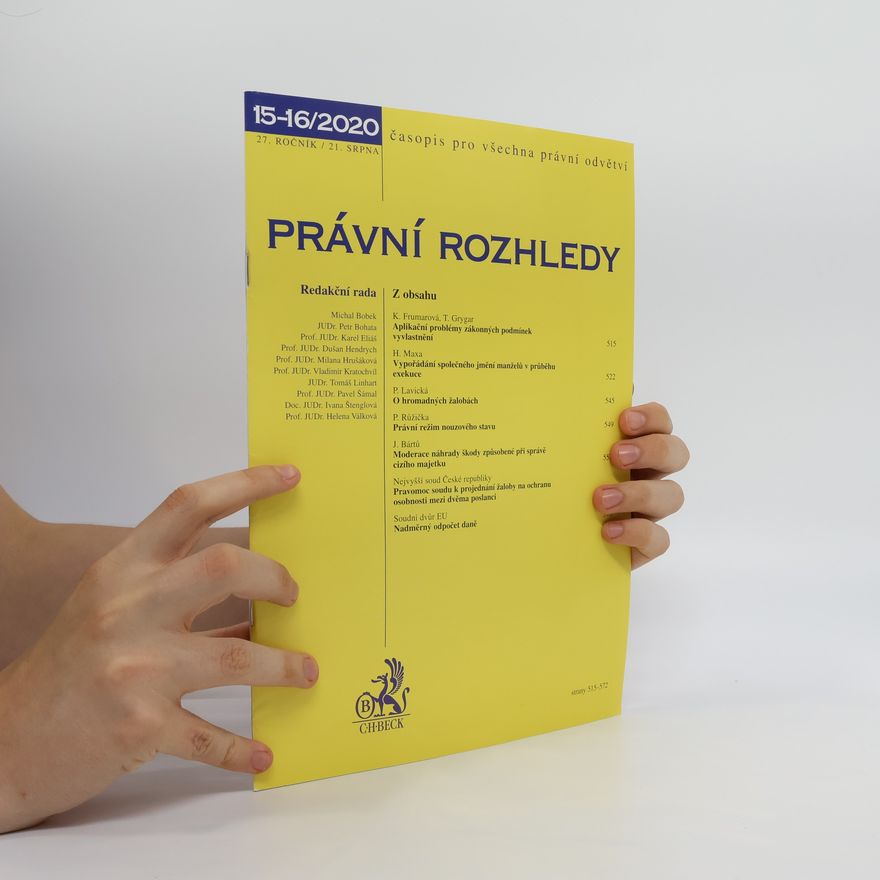 Kolektiv autorů Právní rozhledy 15-16/2020