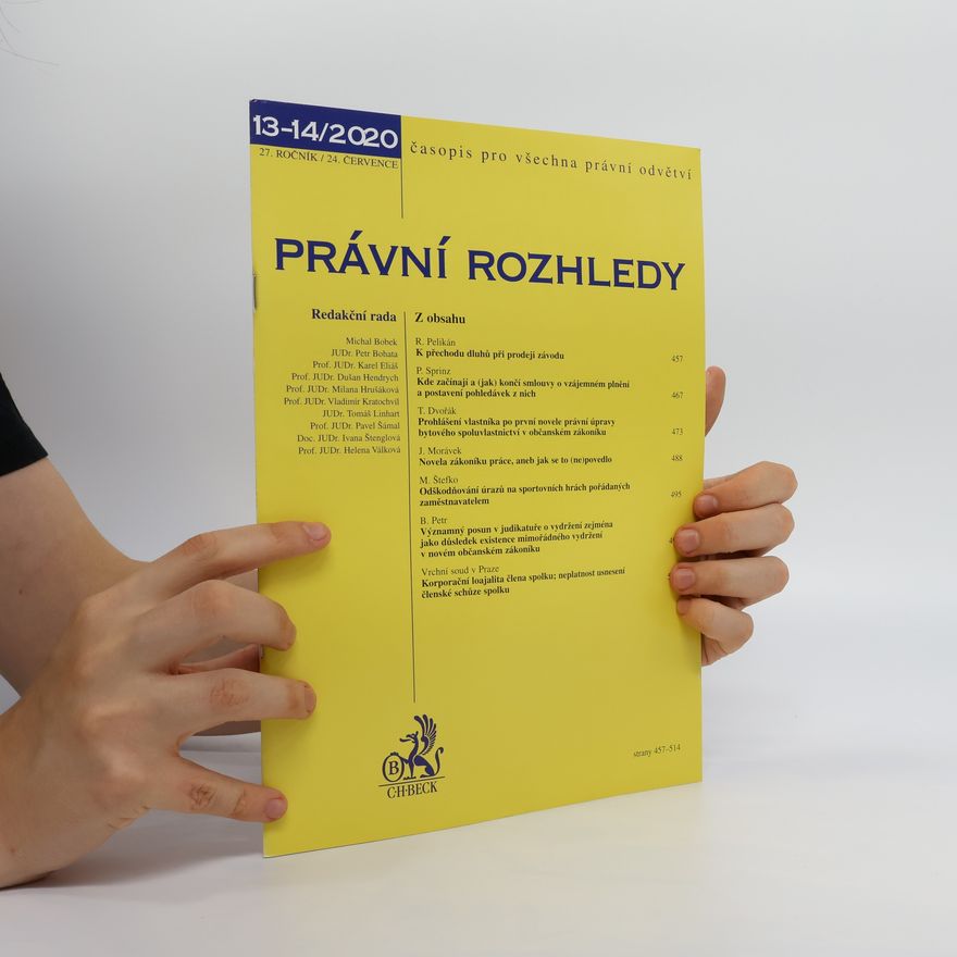 Kolektiv autorů Právní rozhledy 13-14/2020