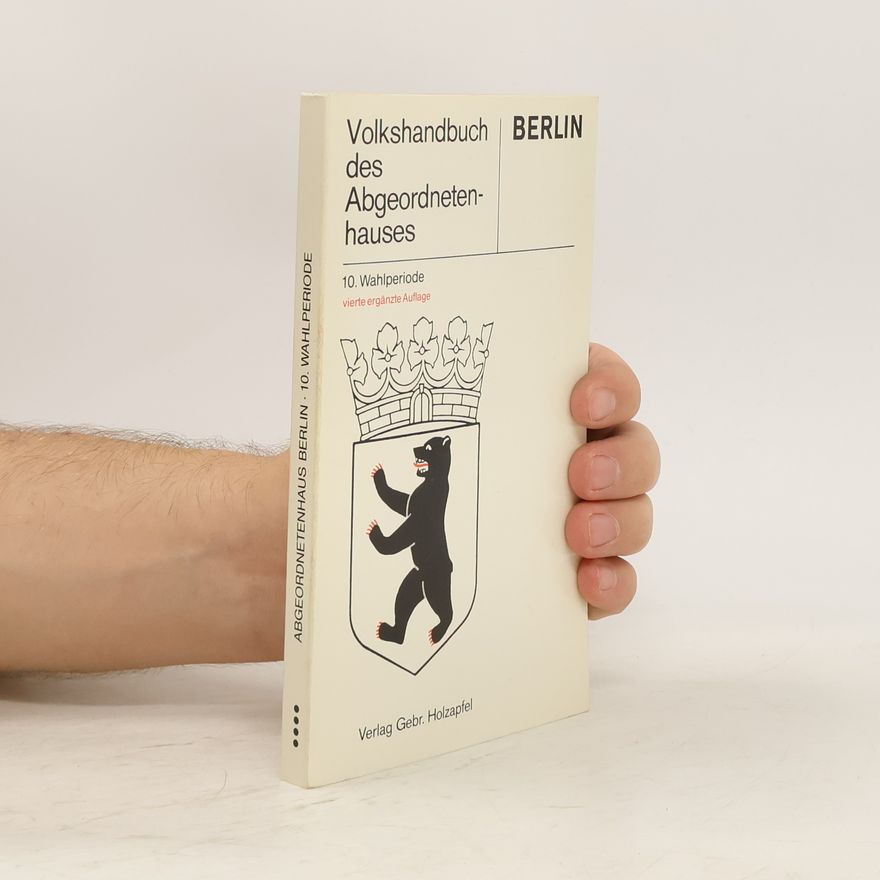 AA.VV. Volkshandbuch des Abgeordneten hauses