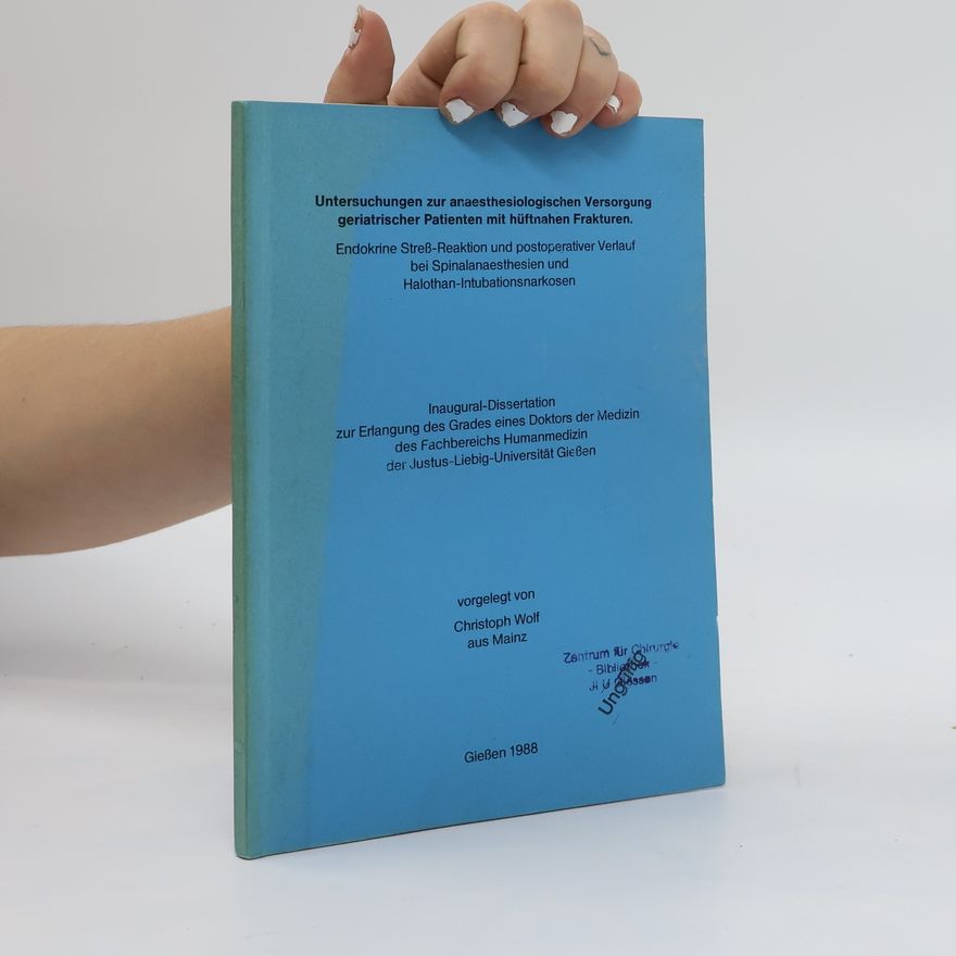 Christoph Wolf Inaugural-Dissertation zur Erlangung des Grades eines Doktors der Medizin des Fachbereichs Humanmedizin