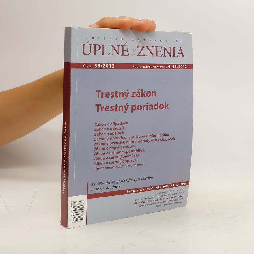 Kolektiv autorů Trestný zakon trestný poriadok