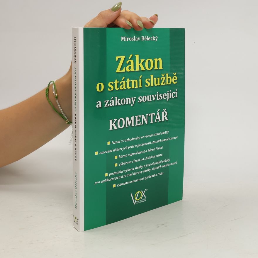 Miroslav Bělecký Zákon o státní službě a zákony související