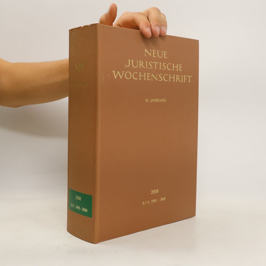 Kolektiv autorů Neue juristische Wochenschrift 2008. II/S 1905 - 3808