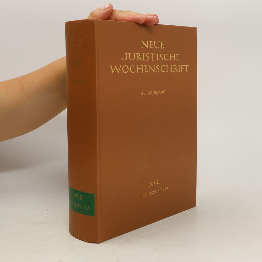 Kolektiv autorů Neue Juristische Wochenschrift 1990. II/S. 1625-3296