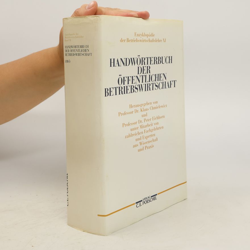 Klaus Chmielewicz Handwörterbuch der Öffentlichen Betriebswirtschaft